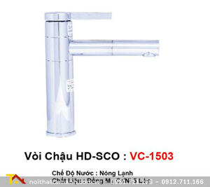 Vòi chậu rửa mặt Lavabo Hdsco VC-1503