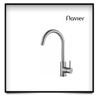 Vòi chén nóng lạnh uốn tròn inox304 Navier NV-206