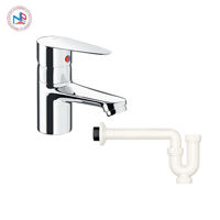 Vòi lavabo inax kèm ông thải chữ P inax LFV-1102S-1+A-325PL