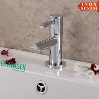 Vòi lavabo inox bóng Dakoshi I402B