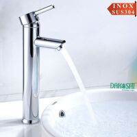 Vòi lavabo inox bóng Dakoshi I207B