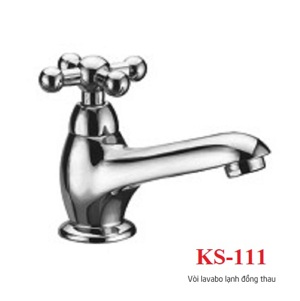 Vòi lavabo lanh đồng thau KS-111