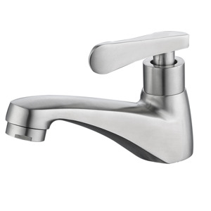 Vòi lavabo lạnh Draco F2222I, Inox 304