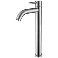 Vòi lavabo lạnh thân tròn Inox 304 Navier NV-724 (30cm)