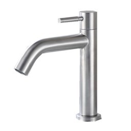 Vòi lavabo lạnh thân tròn Inox 304 Navier NV-724