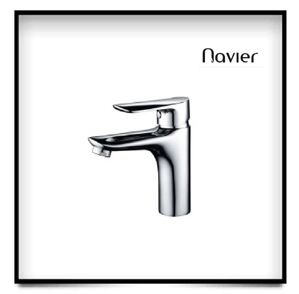 Vòi lavabo nóng lạnh đồng thau xi mạ crome Navier NV-716