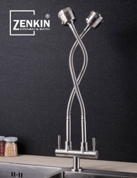 Vòi rửa bát lạnh 2 đầu Zenkin ZK25021