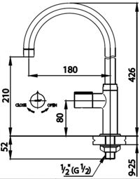 Vòi rửa bát lavabo COTTO CT1079C30X