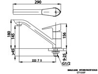 Vòi rửa bát lavabo COTTO CT135F