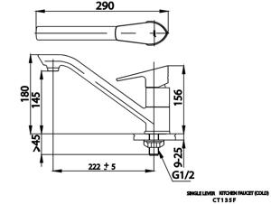 Vòi rửa bát lavabo COTTO CT135F