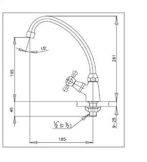 Vòi rửa bát lavabo COTTO CT150C15