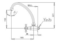 Vòi rửa bát lavabo COTTO CT184C15