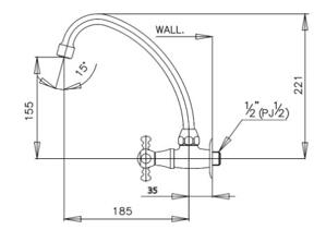 Vòi rửa bát lavabo COTTO CT184C15