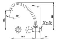 Vòi rửa bát lavabo COTTO CT185C11