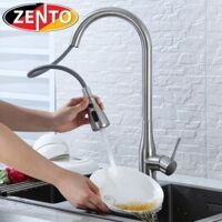 Vòi rửa bát nóng lạnh inox 304 Zento SUS5506 (Dây rút)