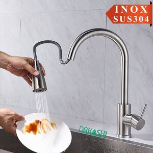 Vòi rửa chén inox Dakoshi D607