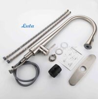 Vòi rửa chén nóng lạnh Luta LT-4117IM, Inox 304