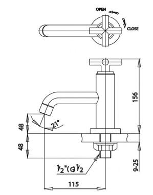 Vòi rửa mặt lavabo COTTO CT104C16