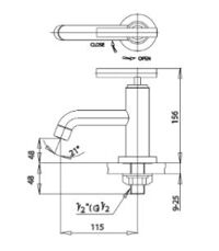 Vòi rửa mặt lavabo COTTO CT104C20