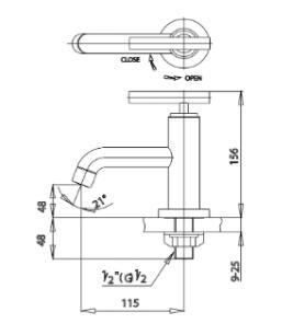 Vòi rửa mặt lavabo COTTO CT104C20