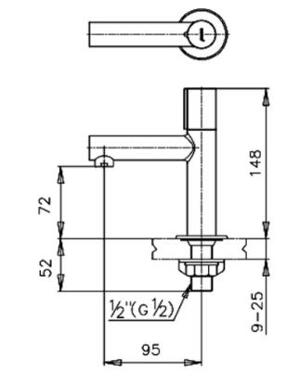 Vòi rửa mặt lavabo COTTO CT1057C30