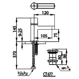 Vòi rửa mặt lavabo COTTO CT2061