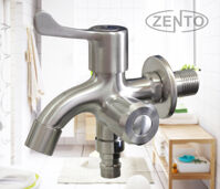 Vòi xả lạnh inox304 đa năng 2 đầu Zento SUS722