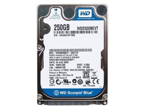 Ổ cứng Western WD Caviar Blue 250GB/ 7200Rpm/ Cache 8MB/SATA 3 (6.0 GB/S)