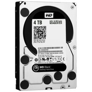 Ổ cứng HDD Western WD Caviar Black 4TB/ 7200Rpm/ Cache 64M/ Sata 3 (6.0 GB/s)