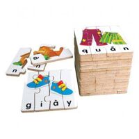 Bộ ghép hình học chữ 2 Winwintoys 66442