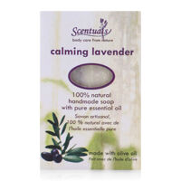 Xà phòng thiên nhiên hương oải hương Scentuals Calming Lavender 100% Natural Handmade Bar Soap 100g