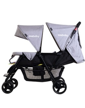 Xe đẩy đôi trẻ em Seebaby T33