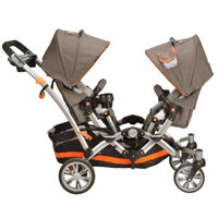 Xe đẩy trẻ em đôi Kolcraft Contours Options Tandem II Stroller