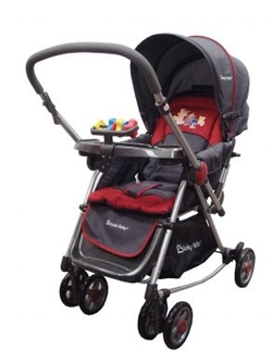 Xe đẩy trẻ em Lucky Baby Rocky 503706 - màu BLU/ RED