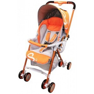 Xe đẩy trẻ em Lucky Baby Smart S2 888018 - màu RD/ BK/ OR, 2 chiều