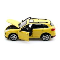 Mô hình xe Porsche Cayenne Turbo Bburago 18-21056 tỉ lệ 1/24 - màu đen/ trắng/ vàng