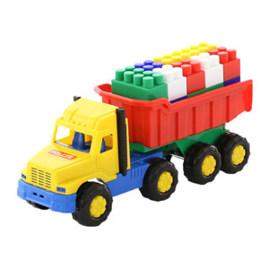 Xe tải kèm bộ lắp ghép 17 chi tiết đồ chơi Polesie Toys