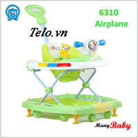 Xe tập đi Airplane 6310, có bập bênh, cần điều khiển