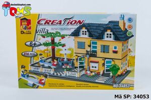 Xếp hình Lego 34053 - Nhà Villa 816 miếng