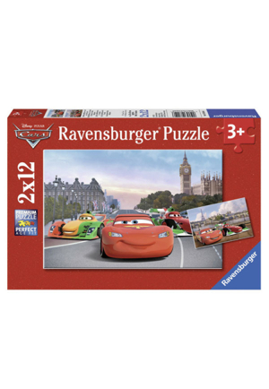 Xếp hình puzzle McQueen và người bạn 2 bộ 12 mảnh Ravensburger RV07554 6