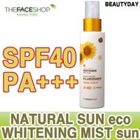 Kem chống nắng dạng xịt Natural Sun ECO Whitening Mist Sun - TheFaceshop