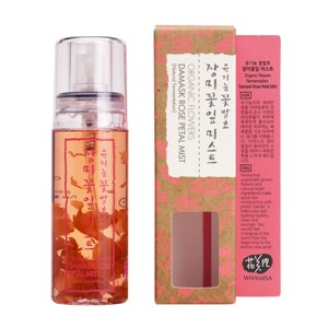 Xịt khoáng dưỡng da dành cho da hỗn hợp & da dầu Whamisa Organic Flowers Damask Rose Pental Mist