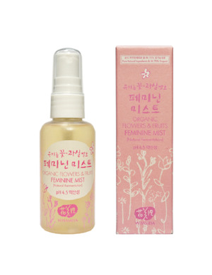 Xịt khoáng khử mùi cho phụ nữ Whamisa Organic Flowers & Fruits Feminine mist 60ml