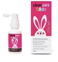 Xịt tan ráy tau Cleanears Kids 30ml