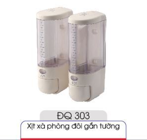 Xịt xà phòng đôi gắn tường ĐQ303