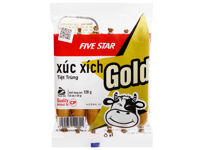 Xúc xích bò tiệt trùng Five Star C.P Gold gói 120g