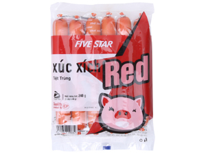 Xúc xích heo tiệt trùng Red Five Star C.P gói 240g