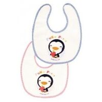 Yếm cotton Puku 26204 - xanh/ hồng