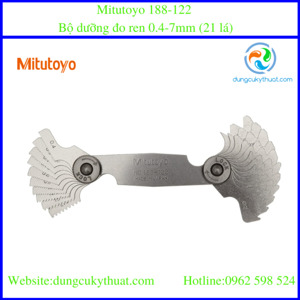 Thước đo răng Mitutoyo 188-122, 0,4-7mm