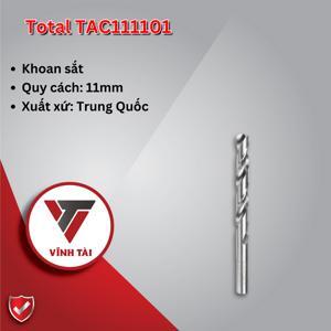 Mũi khoan sắt M2 Total TAC111101, 11mm